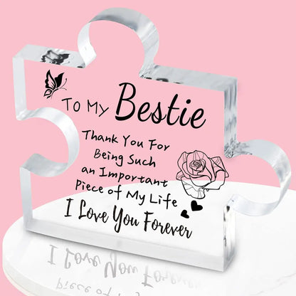 🔥 Engraved Puzzle Acrylic Plaque for Sister/Mom/Mum/Wife/Daughter/Bestie/Grandma/Dad