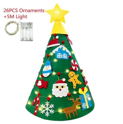 DIY Felt Christmas Tree Set