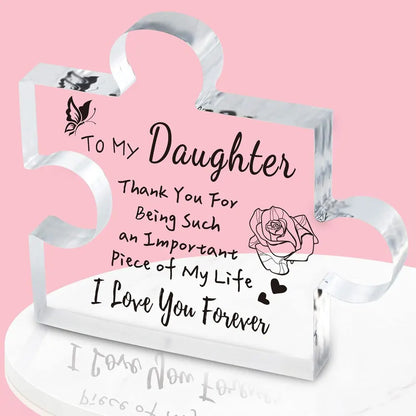 🔥 Engraved Puzzle Acrylic Plaque for Sister/Mom/Mum/Wife/Daughter/Bestie/Grandma/Dad