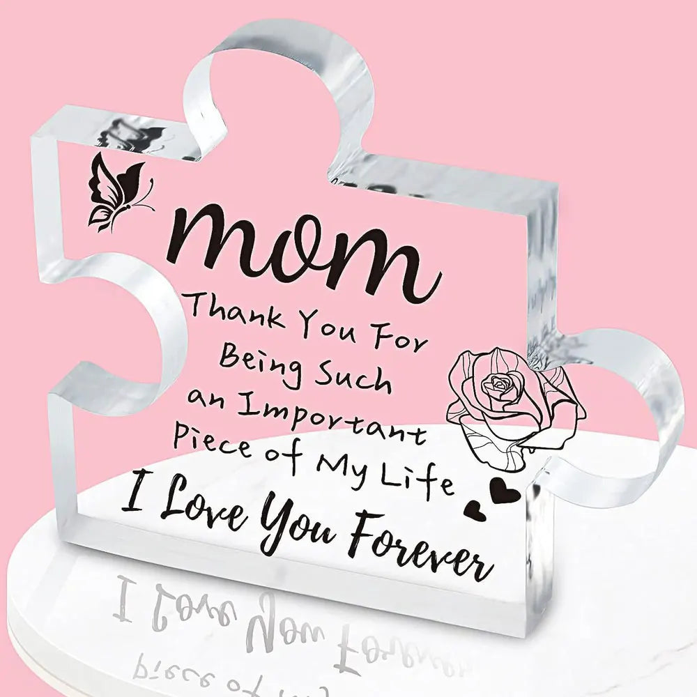 🔥 Engraved Puzzle Acrylic Plaque for Sister/Mom/Mum/Wife/Daughter/Bestie/Grandma/Dad