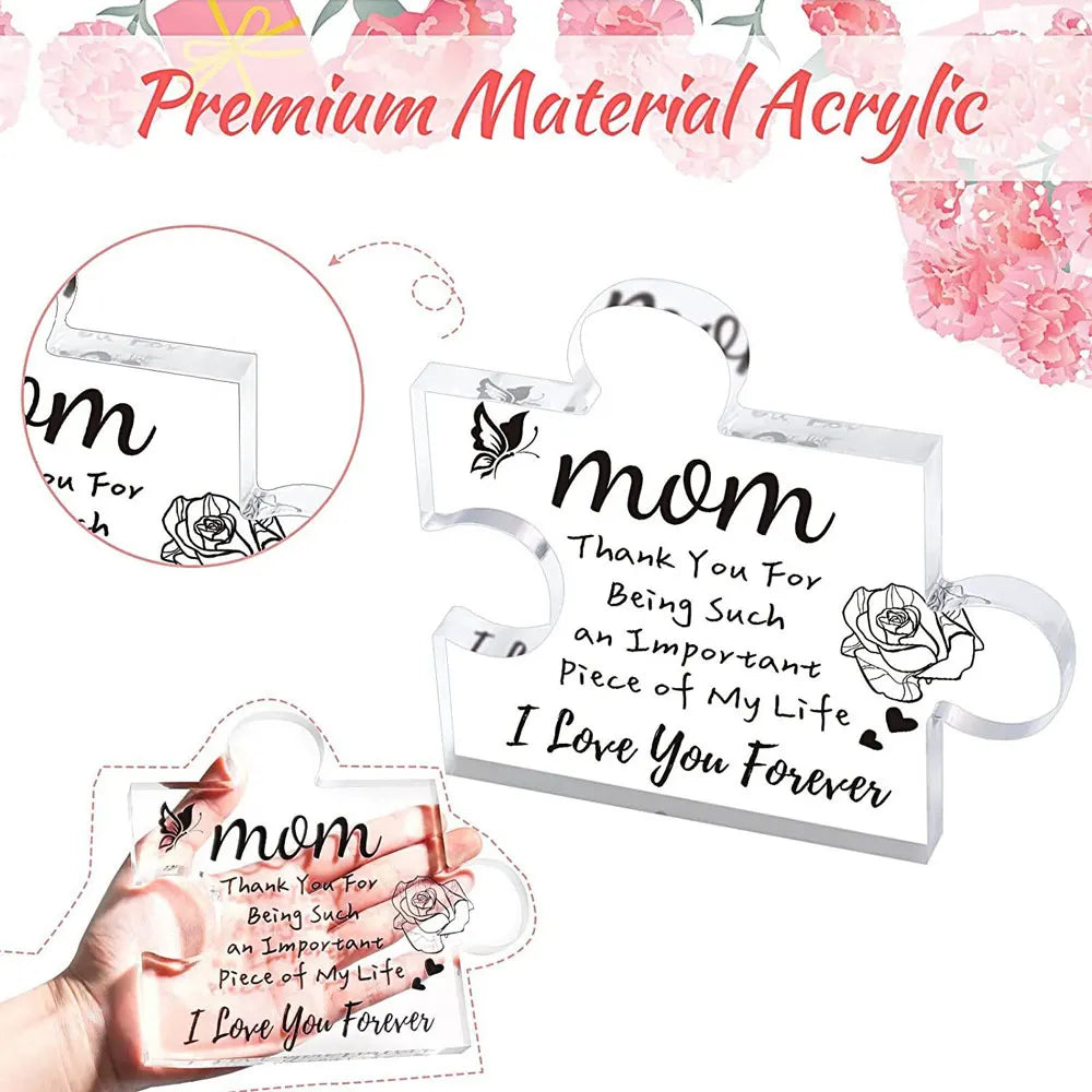 🔥 Engraved Puzzle Acrylic Plaque for Sister/Mom/Mum/Wife/Daughter/Bestie/Grandma/Dad