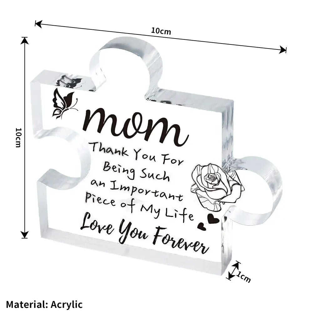 🔥 Engraved Puzzle Acrylic Plaque for Sister/Mom/Mum/Wife/Daughter/Bestie/Grandma/Dad