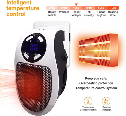 Smart Portable Electric Heater - Plug In 🔥