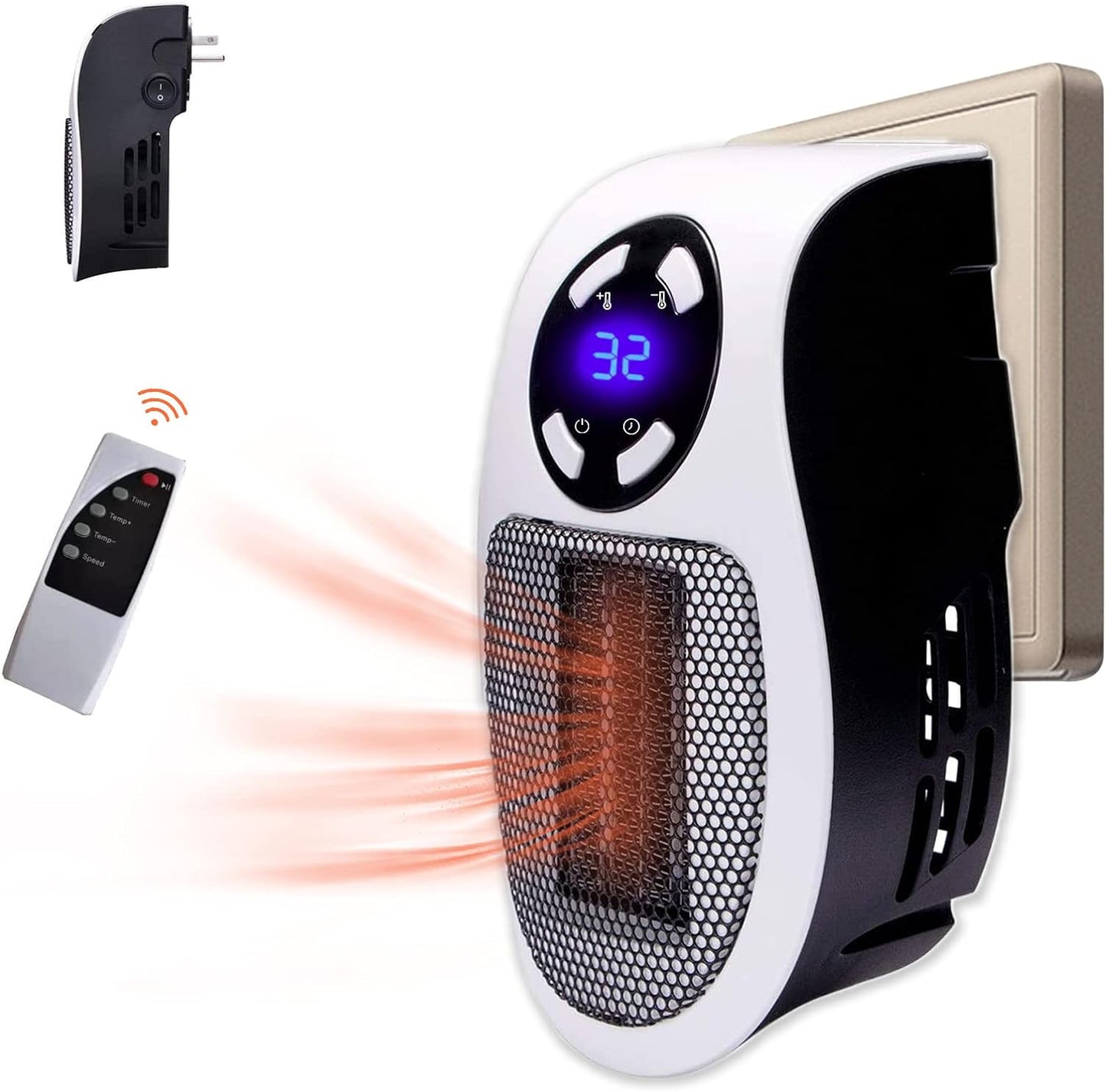 Smart Portable Electric Heater - Plug In 🔥