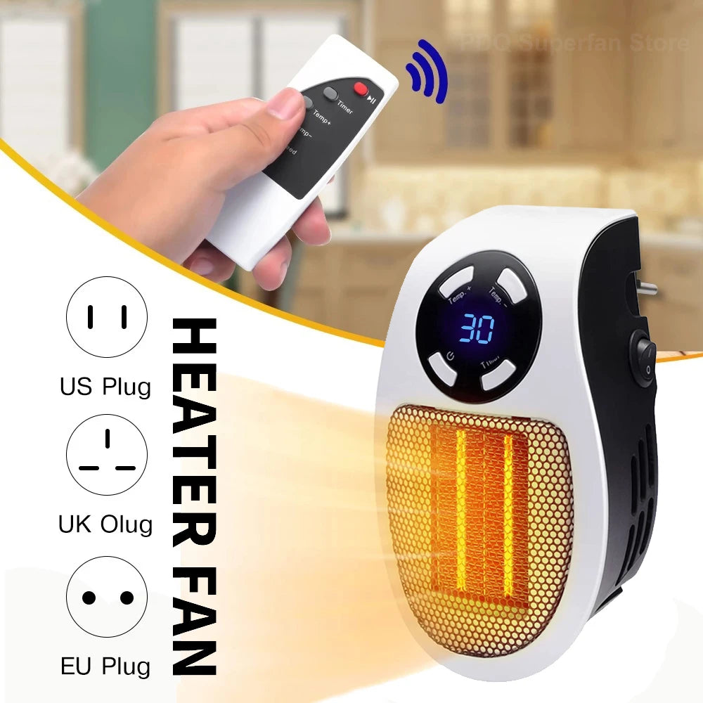 Smart Portable Electric Heater - Plug In 🔥