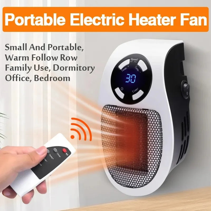 Smart Portable Electric Heater - Plug In 🔥