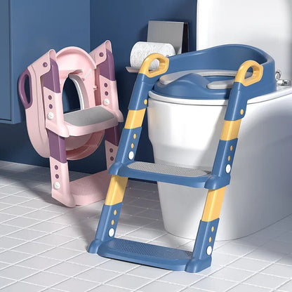 Potty Buddy - Foldable Potty Training Toilet Seat with Step Ladder