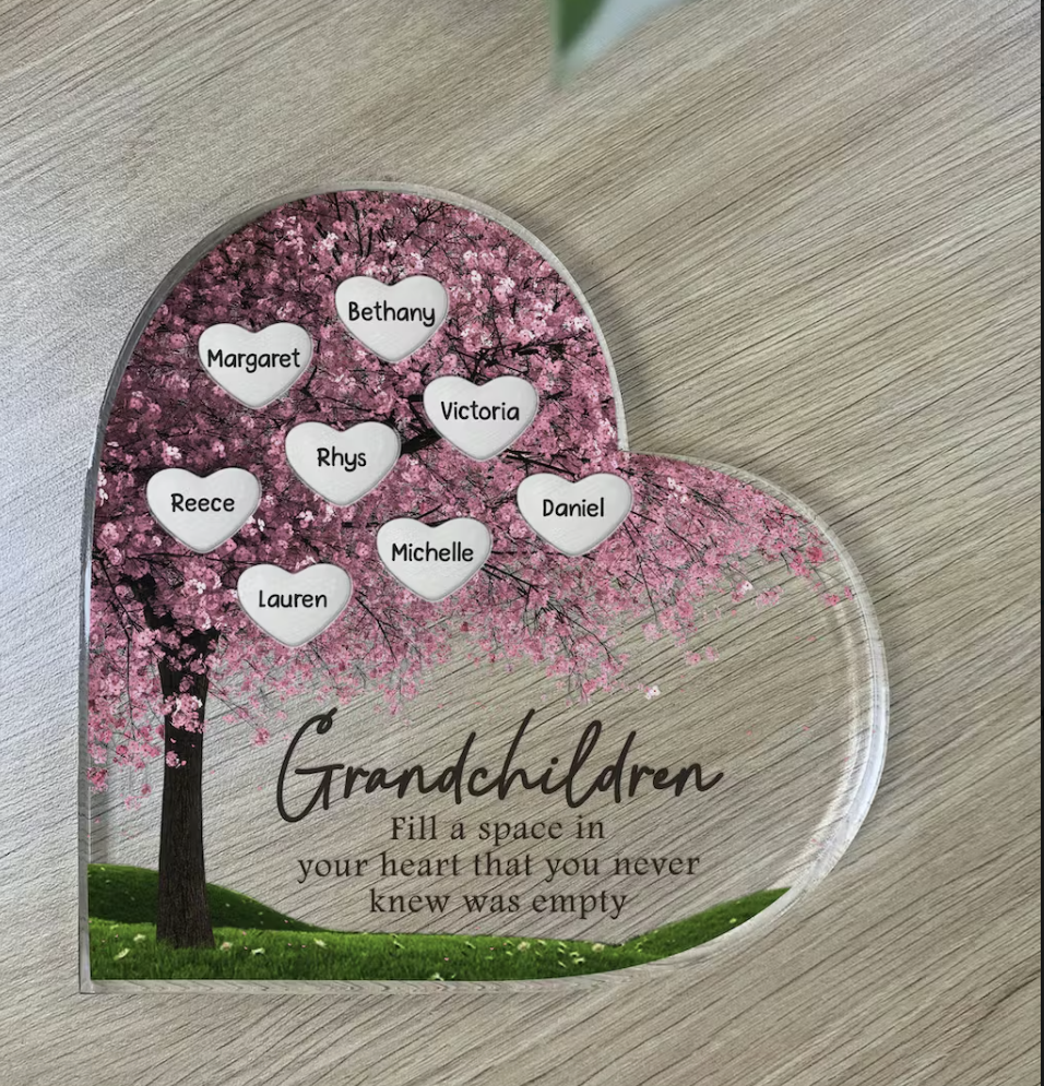 Personalized Acrylic Plaque | Beautiful Gifts Idea for Mum | Mom | Grandma | Nana