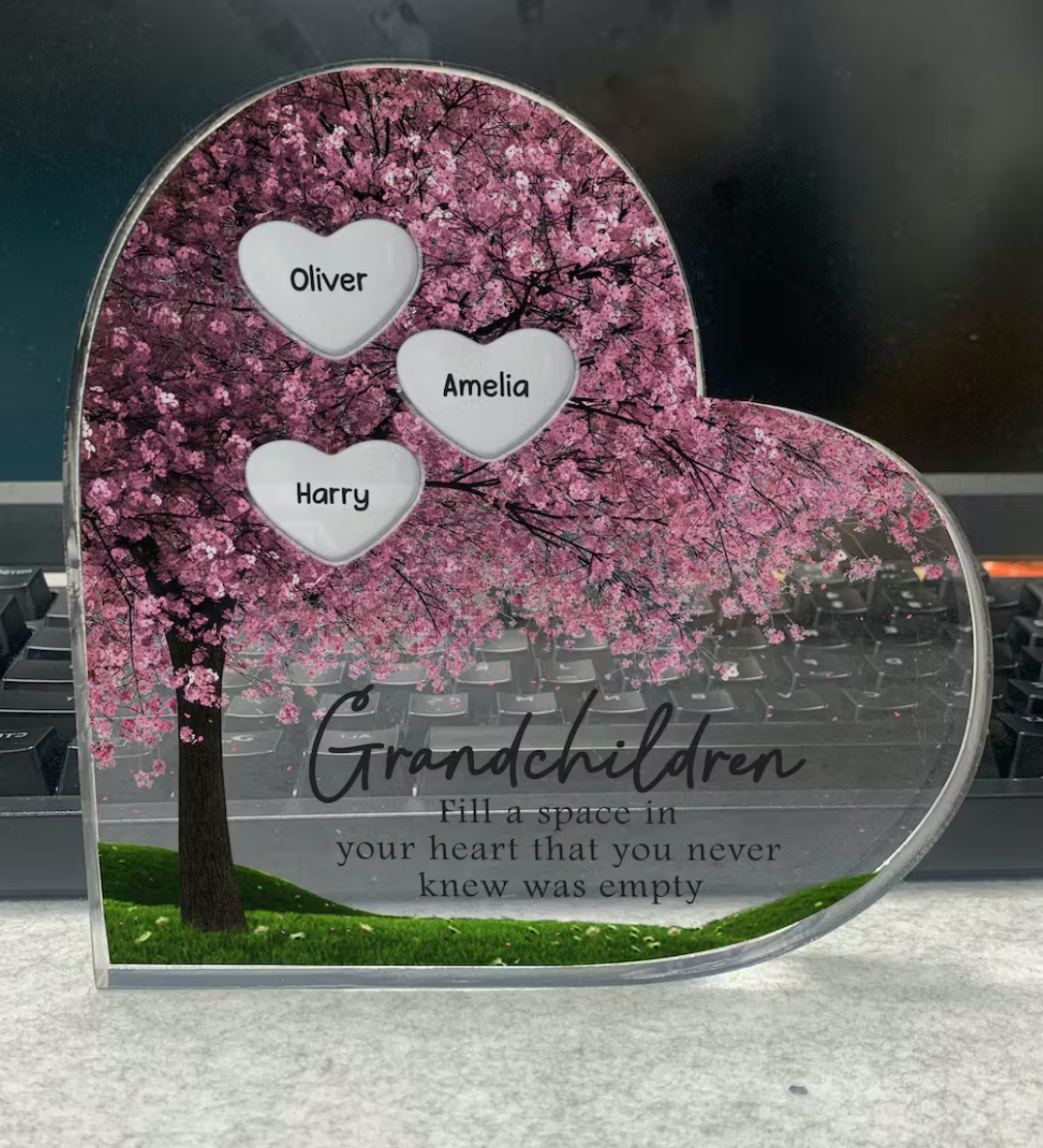 Personalized Acrylic Plaque | Beautiful Gifts Idea for Mum | Mom | Grandma | Nana