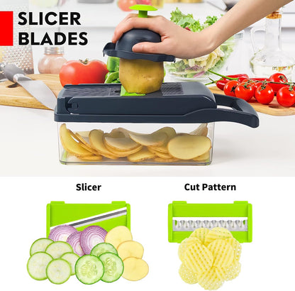 🔥 SwiftSlice: The Ultimate Multifunctional Vegetable Chopper 🔥