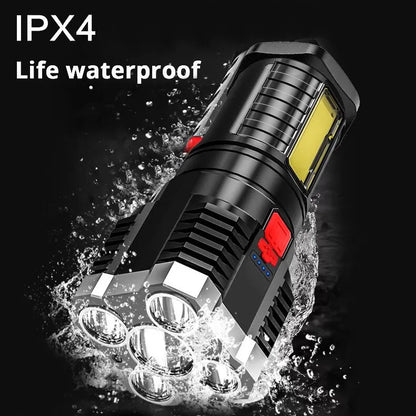 LED Portable USB Rechargeable Flashlight