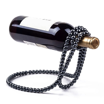 Unique Pearl Necklace Shaped Wine Rack